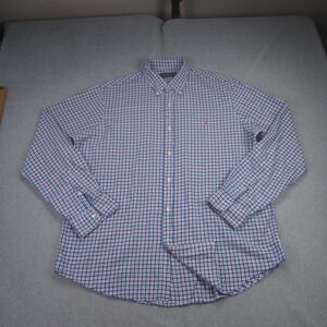 Ralph Lauren Shirt Mens XL Blue Plaid Button Down Long‎ Sleeve Preppy